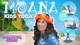 Moana - Fun Kids Workout Videos! | A Cosmic Kids Yoga Adventure!