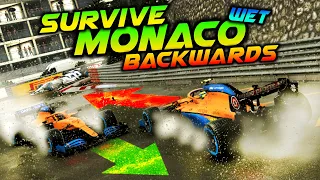 SURVIVE MONACO...BACKWARDS IN HEAVY RAIN! - F1 2020 Extreme Damage Game Mod