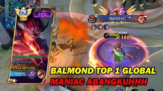 BALMOND TOP 1 GLOBAL BUILD ITEM EMBLEM TERSAKIT 2024 DAPAT EASY MANIAC MOBILE LEGENDS