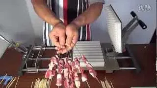 Manual kebab skewer machine