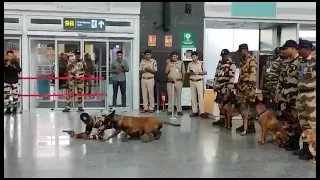 CISF dog training demonstration