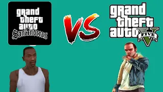 CJ VS TREVOR ( GTA SA VS GTA V )| DIX LOQUENDO