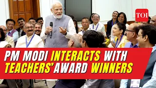 Watch: On Teachers' Day, PM Modi interacts with National Award-winning Teachers