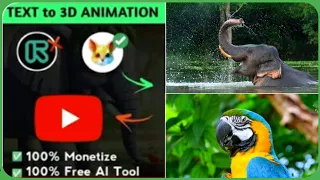 How to Make Realistic 3D Animation Using 100% Free Al Tool l #aitools #aianimation