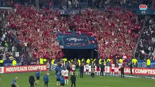 Denmark players and fans celebrate comeback win v France in UEFA Nations League | Full Time Scenes