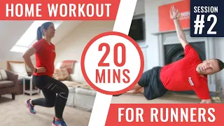 NEW! Home Workout Routine for Runners | Follow Along Session 2