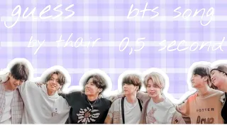 guess the bts song by 0.5 second