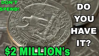 Top 3 Ultra Rare Quarter Dollar Coins that could make you A millionaire!