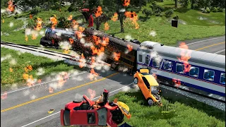 Highway Vehicle Crashes #1 : Top Vehicle Crashes in BeamNG.drive!