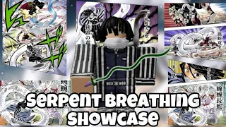 Serpent Breathing Showcase AND How To Use It! | Demon Slayer Burning Ashes