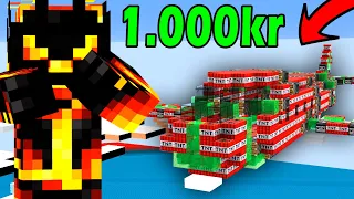 10Kr VS 1.000Kr Redstone Bygning!