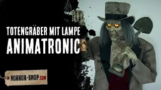 Totengräber mit Lampe Halloween Animatronic Prop