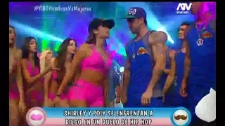 shirley y Diego chavarry se dicen de todo en duelo de Hip Hop