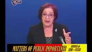 Matters of Public Importance with PPP/C Chief Whip Gail Teixeira April 20th 2018