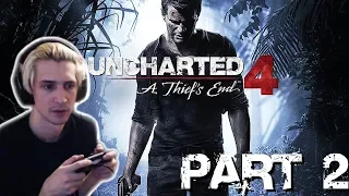 xQc Plays Uncharted 4: A Thief's End with Chat! | Part 2?