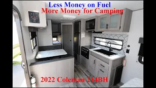 Small Lite weight 21FT Family Trailer - 2022 Coleman 214BH