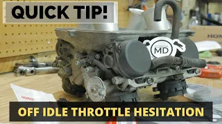 Motorcycle Hesitation and Rough Idle: 3 Minute Carb Diagnosis