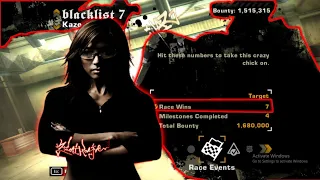 NEED FOR SPEED MOST WANTED RACE EVENTS BLACKLIST 7