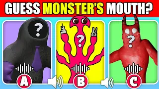 Guess The MONSTER By MOUTH, EMOJI & VOICE | Garten Of Banban 6 SIR DADADOO, Bittergiggle, THE NANNY