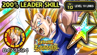 200% LEADER SKILL! 100% EZA STR SSJ3 VEGETA LEVEL 10 LINKS! Dragon Ball Z Dokkan Battle