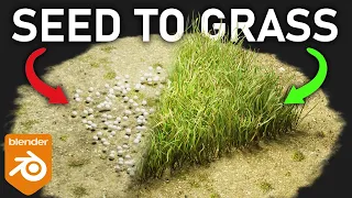 Create Satisfying Grass Animation in Blender -TUTORIAL