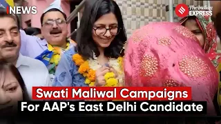Delhi Election 2024: Swati Maliwal Hits the Streets, Campaigns for AAP’s East Delhi Candidate