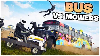 Is This The CRAZIEST Game Mode In Wreckfest? 1 BUS vs 23 Mower DEMO DERBY!