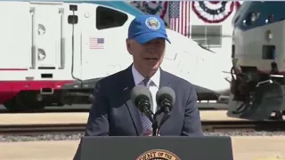All aboard! Biden visits Philadelphia to help Amtrak mark 50 years on the rails