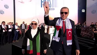 ISTANBUL - President Erdogan attends the "Great Palestine Rally"