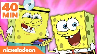 SpongeBob | 40 MENIT Pekerjaan Terlucu SpongeBo | Nickelodeon Bahasa