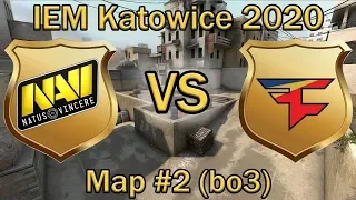 КОРОННАЯ КАРТА НАВИ | Navi vs Faze Clan Map #2 bo3 Dust2 | IEM Katowice 2020 by Neosporimiy