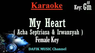 My Heart (Karaoke) Acha Septriasa & Irwansyah/ Nada Wanita/ Cewek /Female Key G#m