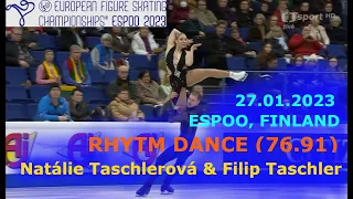 Natalie Taschlerova & Filip Taschler, Rhytm Dance, European Championship 2023, 27.1.2023