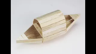How to Make a Popsicle stick Boat - Ice Cream Stick Water Boat