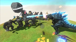 King Kong Against Evolution Of Godzilla - Animal Revolt Battle Simulator