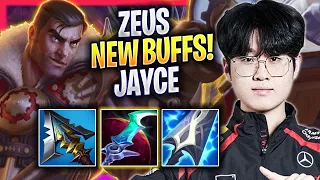 ZEUS TRIES JAYCE WITH NEW BUFFS! - T1 Zeus Plays Jayce TOP vs Poppy! | Season 2024