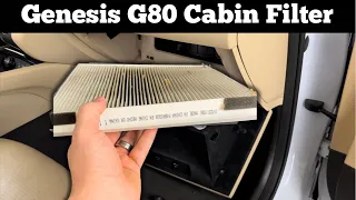 How To Change A 2017 - 2020 Genesis G80 Cabin Air Filter - Remove Replace Replacement Location