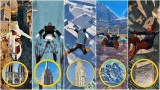 JUMPING FROM HIGHEST POINT IN 10 OPEN WORLD GAMES