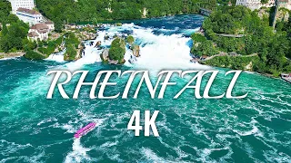 Most Powerful Waterfall in Europe - Rheinfall Schaffhausen (Rhine Falls) 4K