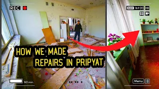 Unusual repair in Pripyat, Renovation in an abandoned kindergarten of Chornobyl 2020