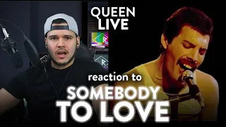 Queen Reaction Somebody To Love LIVE (HOLY QUEEN!) | Dereck Reacts