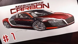 Need for Speed Carbon : Audi Le Mans Quattro Drawing | Time Lapse