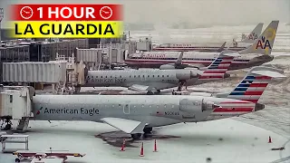 1 Hour of Plane Spotting at NEW YORK LA GUARDIA (2013)