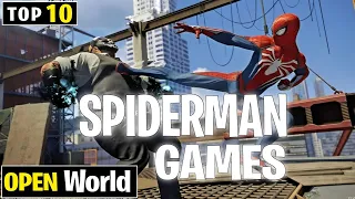 😍Top 5 Spiderman Games For Android | Open world | New Spider man Games