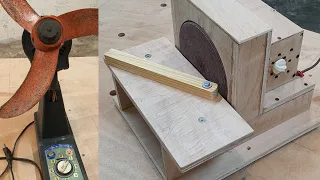 Make A Disc Sander From Old Fan || DIY || Homemade a Disc Sander