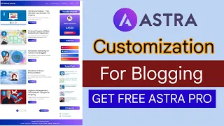 Astra Pro WordPress Theme Customization | Astra Pro Tutorial In Hindi| GET Astra Pro For FREE 2023
