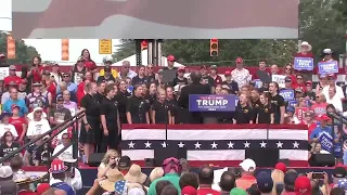 Rushingbrook Children’s Choir performs at Donald Trump's campaign event in Pickens