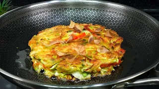 Cabbage with onions is tastier than meat. Why didn't I know this recipe? ASMR