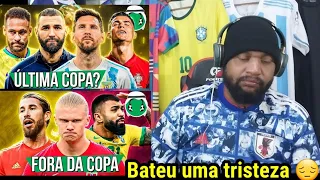 ♫ A ÚLTIMA COPA DESSES CRAQUES... 😔l OS MAIORES CRAQUES DE FORA DA COPA - REACT FUTPARÓDIAS