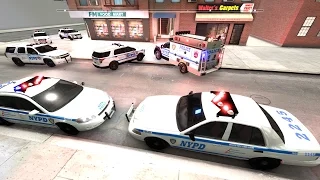 EmergeNYC Tech Demo |NYPD Police,ESU & K9 Units Responding To The Scene Of A Call With Rumbler Siren